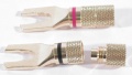 Spades: YG-SPADER, Gold plated brass spade - Red