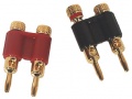 EG-PLUGR Dual banana plug Red