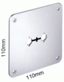WBT-530.06 110x110mm mounting plate - Black